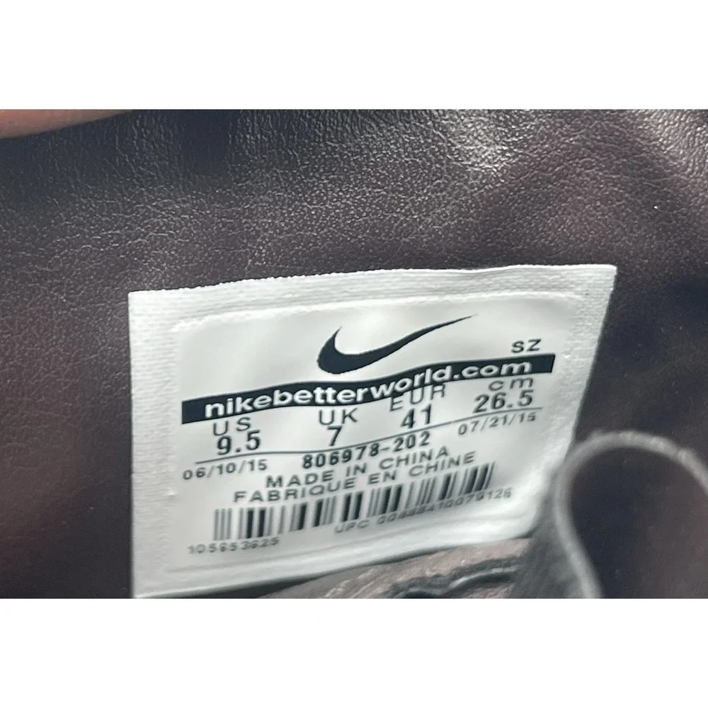 Nike Zoom‎ Kynsi Jacquard Boots Womens 9.5 Brown Leather Waterproof 806978-202